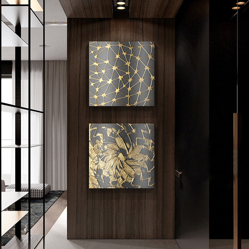 Abstract tree round decoration poster