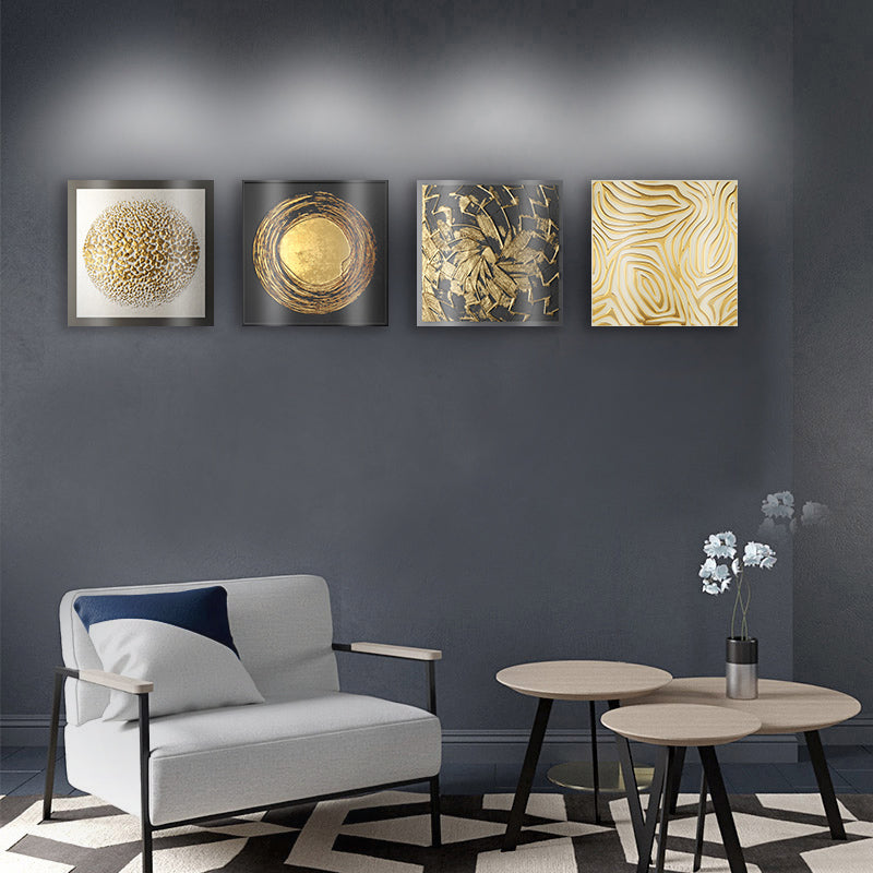 Abstract tree round decoration poster