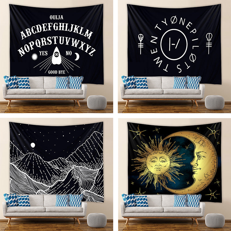 Art Bedside Bedroom Wall Decoration Partition Curtain