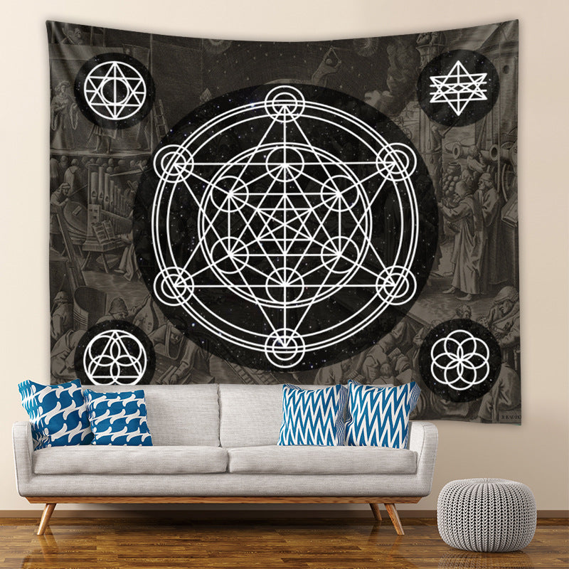 Art Bedside Bedroom Wall Decoration Partition Curtain